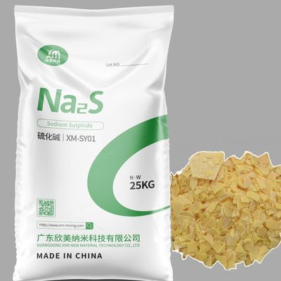 XiMi escamas del sulfuro Na2S el 60% Min Content Sodium Sulphide Yellow del sodio para el cuero