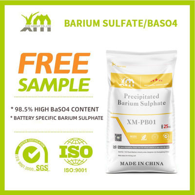 4.4 g/cm3 Sulfato de bario BaSO4 Pureza 98% Min Calidad industrial